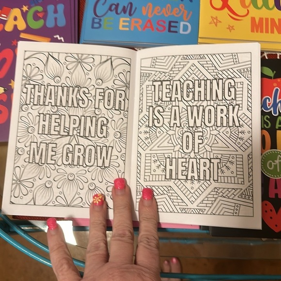 NWT 48 Teacher Appreciation little cards/books. They can color in them. - Picture 12 of 16